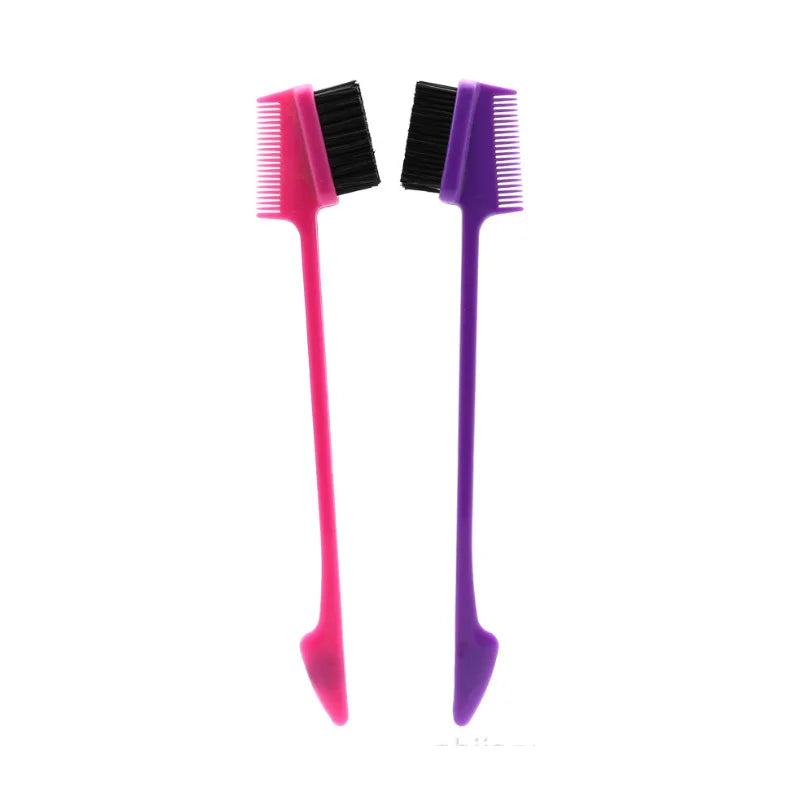 1Pc Double Sided Edge Control Hair Comb Hair Styling Hair Brush 3 in 1 Edge Control Brush For Baby Hair New style