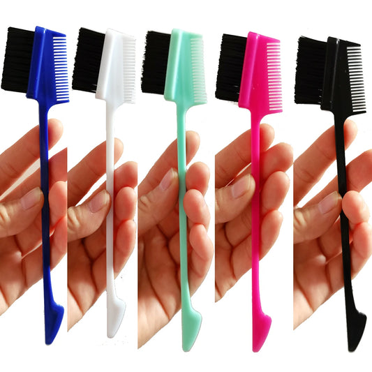 1Pc Double Sided Edge Control Hair Comb Hair Styling Hair Brush 3 in 1 Edge Control Brush For Baby Hair New style
