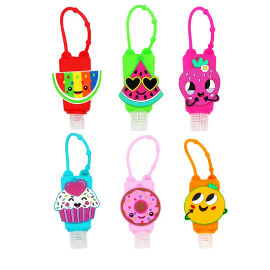 Cartoon Hand Sanitizer Holder Cute Silicone Mini Hand Sanitizer Disposable No Clean Detachable Cover Travel Portable Safe Gel