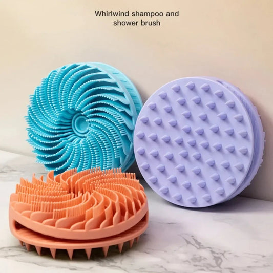 Soft Silicone Body Body Scrubber Exfoliating Non-irritating Body Wash Bath Shower Brush Body Scrub with Ergonomic Skin Bath Tool