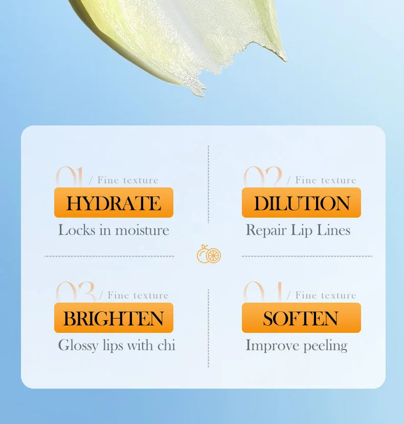 SADOER Fruit Lip Scrub Cream Moisturizing Lips Plumper Hydrating Nourishing Avocado Orange Strawberry Lip Mask Lipstick