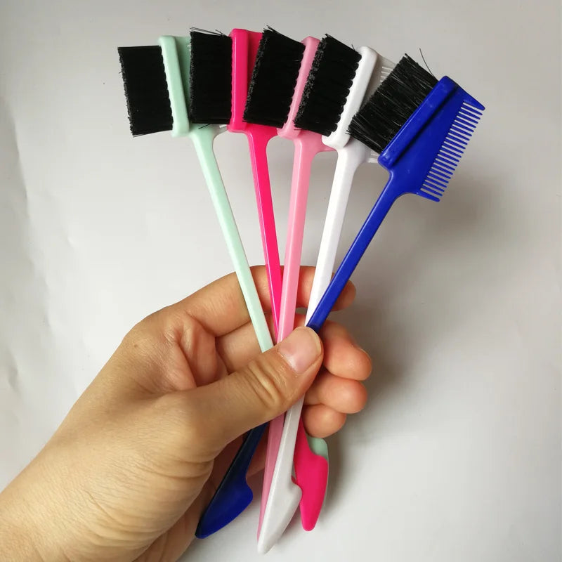 1Pc Double Sided Edge Control Hair Comb Hair Styling Hair Brush 3 in 1 Edge Control Brush For Baby Hair New style