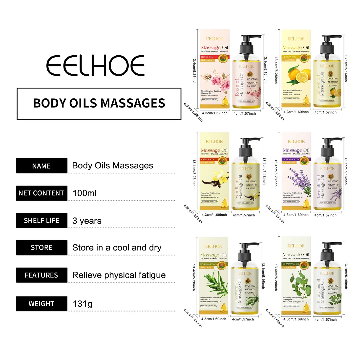 Body Oils for Relaxing Massages Muscle Soreness Relief Physical Fatigue Body Moisturizer Firming Skin Care Native SAP Body Oil
