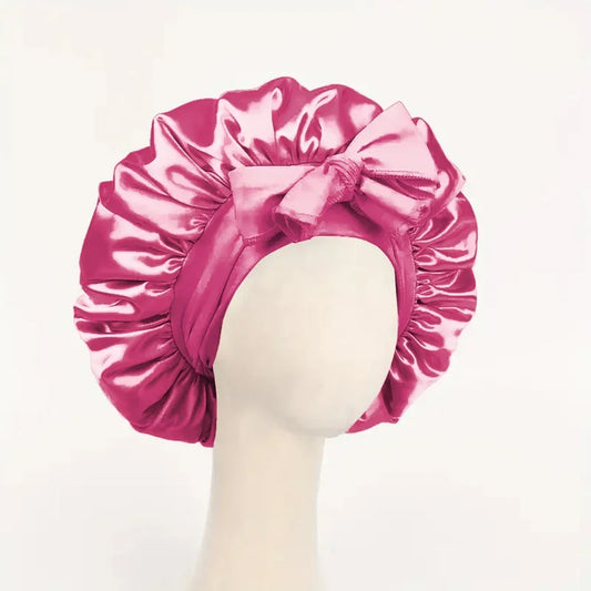 Satin Hair Bonnet for Sleeping Hair Bonnet with Tie Band for Women and Men