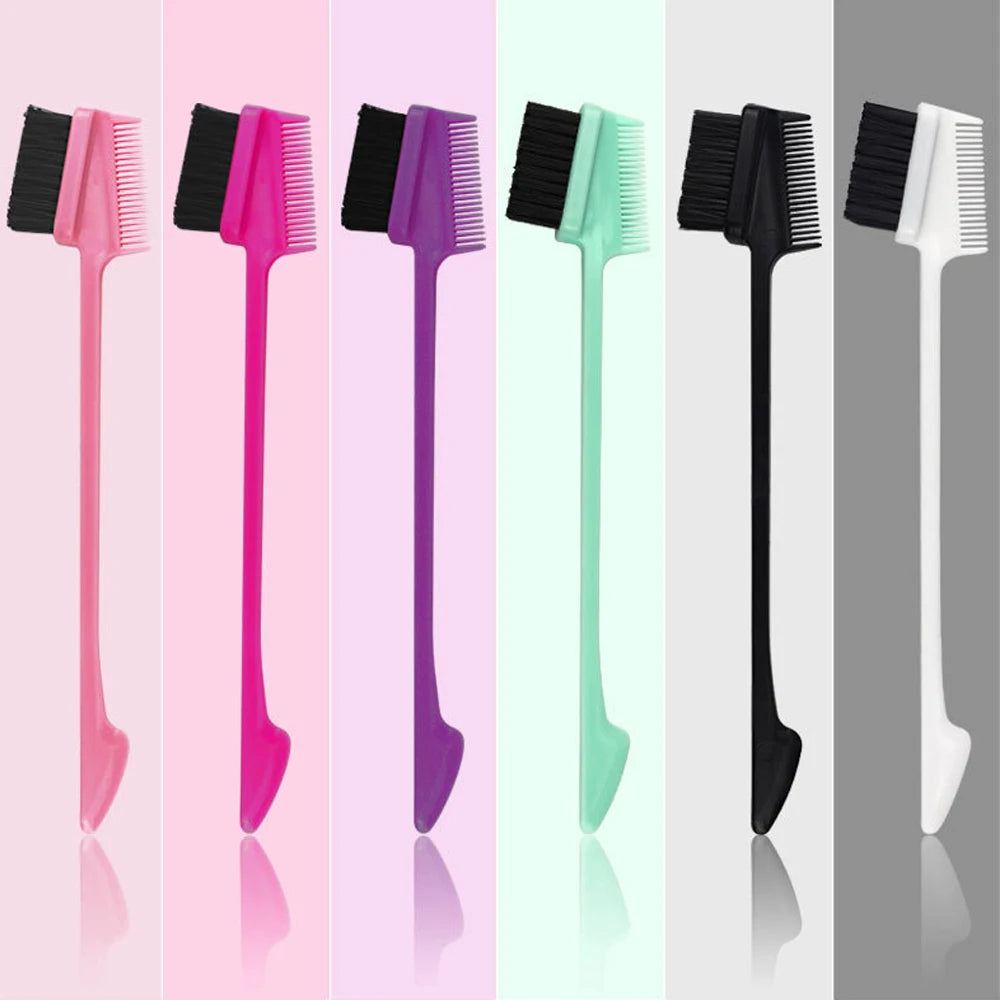 1Pc Double Sided Edge Control Hair Comb Hair Styling Hair Brush 3 in 1 Edge Control Brush For Baby Hair New style