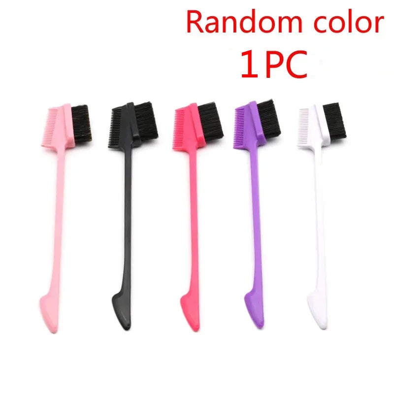 1Pc Double Sided Edge Control Hair Comb Hair Styling Hair Brush 3 in 1 Edge Control Brush For Baby Hair New style