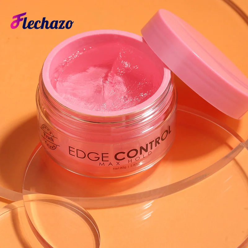 Flechazo Edge Control Gel Strong Hold Natural Baby Hair Oil Cream Edges Down Control And Edge Brush Kit For Africa American Hair