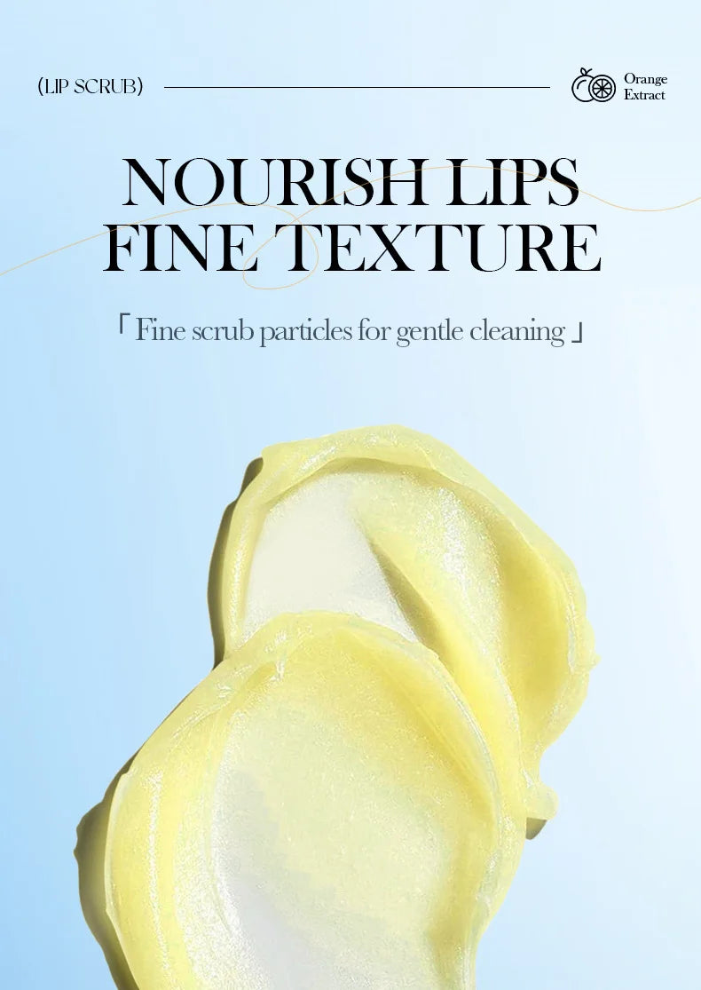 SADOER Fruit Lip Scrub Cream Moisturizing Lips Plumper Hydrating Nourishing Avocado Orange Strawberry Lip Mask Lipstick
